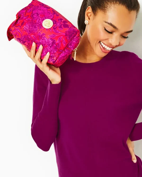 Bags^Lilly Pulitzer Pippa Pouch Amaryllis Red Secret Hideaway