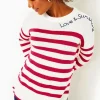 Sweaters & Cardigans^Lilly Pulitzer Quince Sweater Poinsettia Red Cruise Stripe