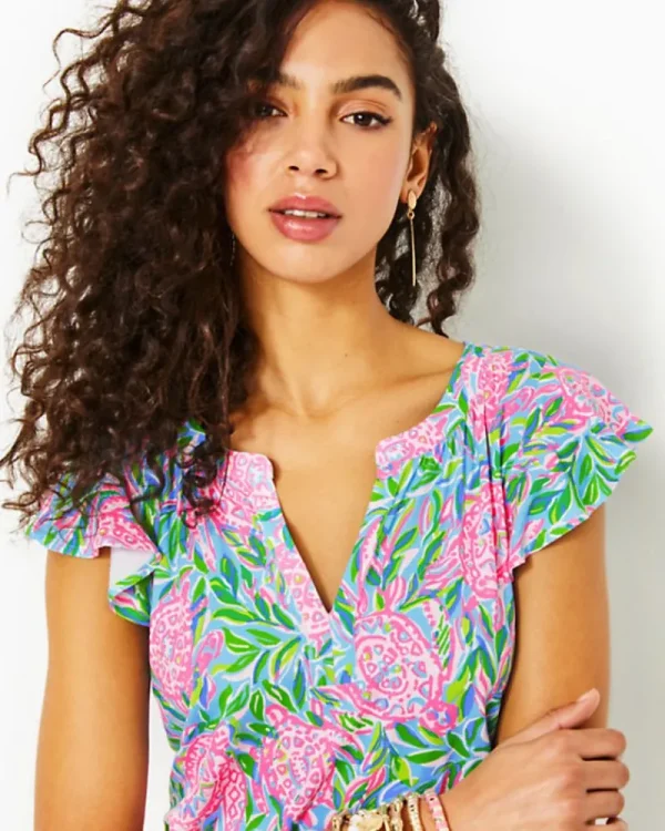 Rompers & Jumpsuits^Lilly Pulitzer Ravi Romper Frenchie Blue Turtley In Love