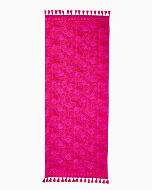 Scarves & Wraps^Lilly Pulitzer Resort Scarf Amaryllis Red Secret Hideaway Engineered Resort Scarf