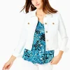 Outerwear^Lilly Pulitzer Seaspray Denim Jacket Resort White
