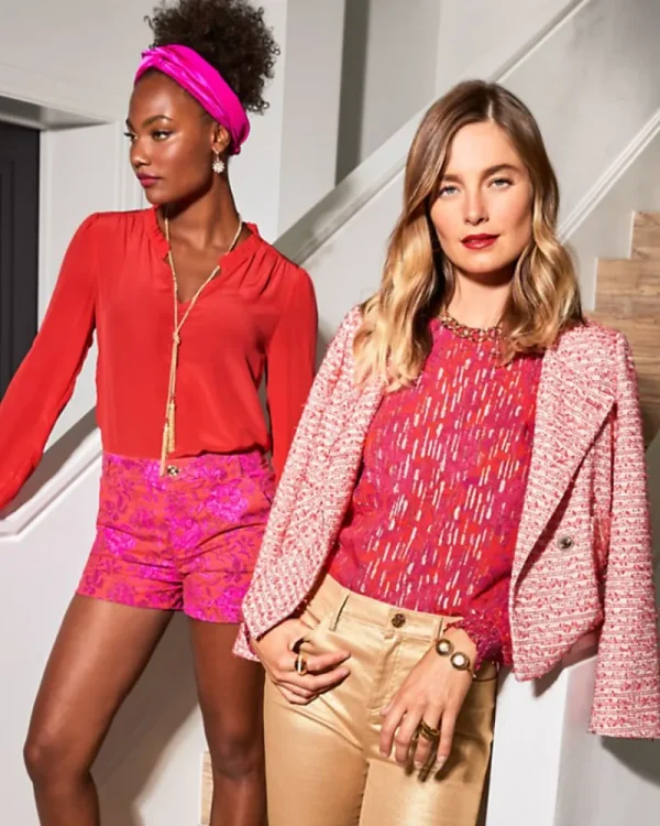 Tops^Lilly Pulitzer Seyla Tweed Jacket Amaryllis Red Fantasy Tweed