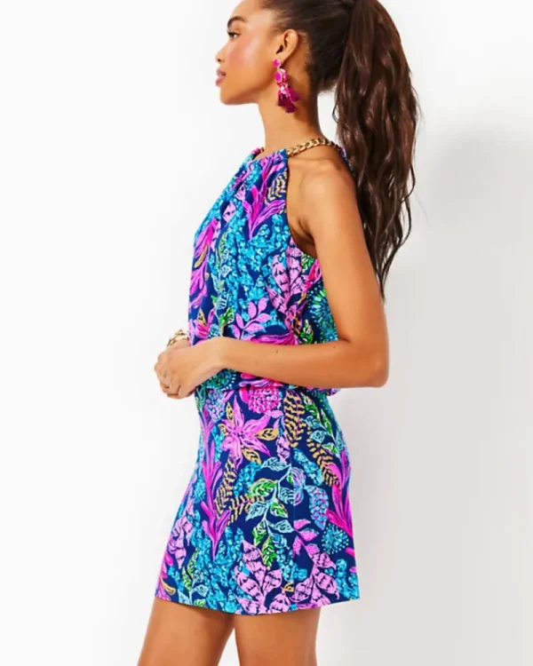 Dresses^Lilly Pulitzer Sonique Halter Dress Aegean Navy Calypso Coast