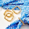 Tabletop^Lilly Pulitzer Square Bamboo Napkin Rings Gold Metal