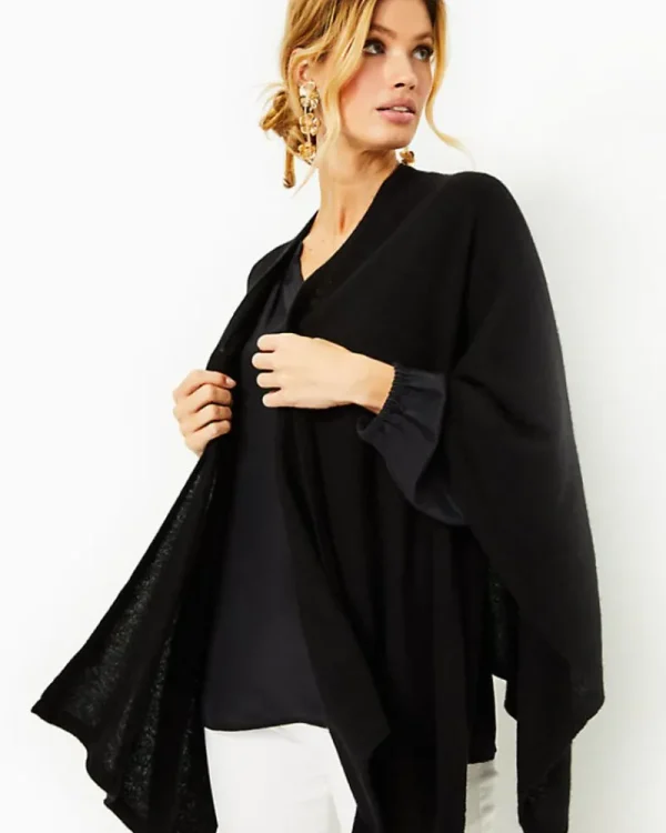 Scarves & Wraps^Lilly Pulitzer Terri Cashmere Wrap Black