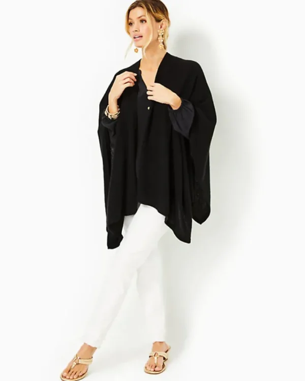 Scarves & Wraps^Lilly Pulitzer Terri Cashmere Wrap Black