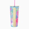 Tabletop^Lilly Pulitzer Tumbler With Straw Celestial Blue Cay To My Heart