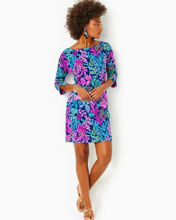 Dresses^Lilly Pulitzer Upf 50+ Chillylilly Braedyn Dress Aegean Navy Calypso Coast