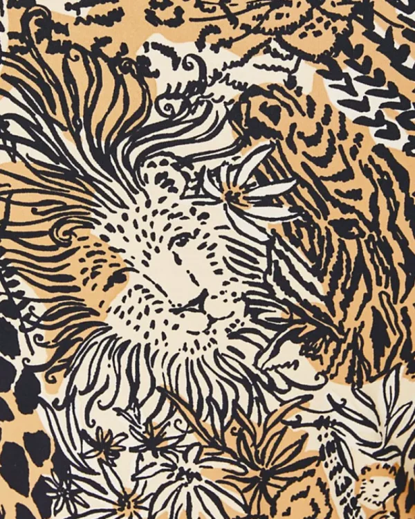 Dresses^Lilly Pulitzer Upf 50+ Chillylilly Seralina Maxi Dress Rattan Walk On The Wild Side