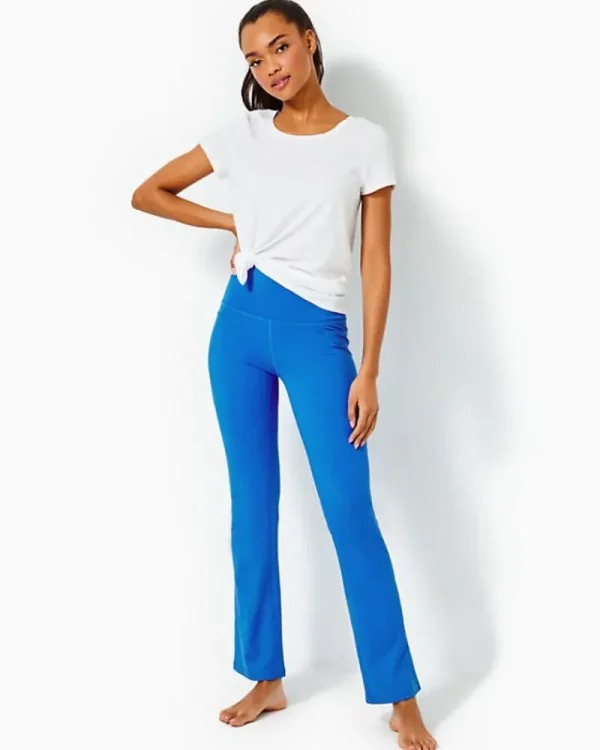 Loungewear^Lilly Pulitzer Upf 50+ Luxletic 31.5" Carpe Vita Flare Legging Blue Tang