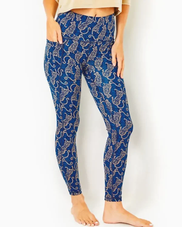 Loungewear^Lilly Pulitzer Upf 50+ Luxletic 26" South Beach High Rise Legging Low Tide Navy Easy To Spot