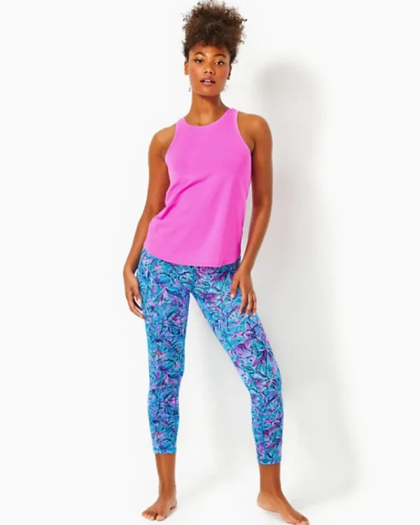 Activewear^Lilly Pulitzer Upf 50+ Luxletic 24" South Beach High Rise Midi Legging Breakwater Blue Shells N Bells