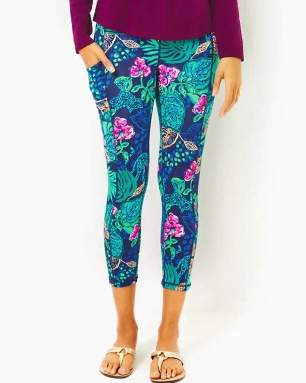 Loungewear^Lilly Pulitzer Upf 50+ Luxletic 24" Weekender High-Rise Midi Legging Low Tide Navy Life Of The Party