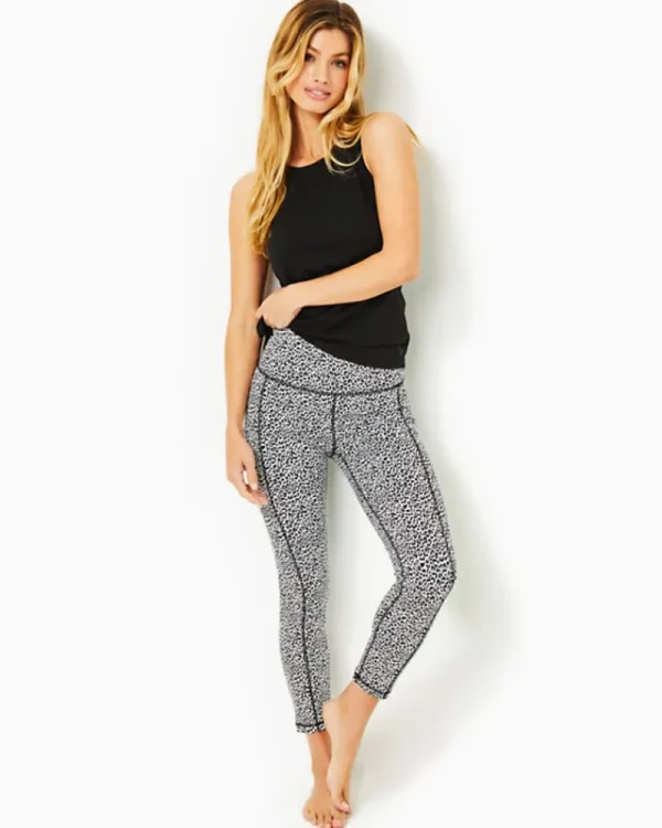 Loungewear^Lilly Pulitzer Upf 50+ Luxletic 24" Weekender High Rise Midi Legging Onyx Twisted Up Active Jacquard