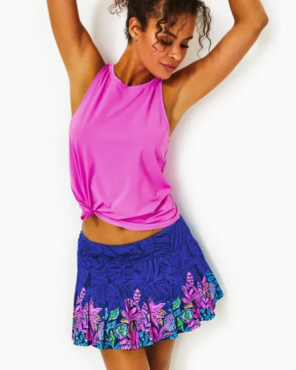 Activewear^Lilly Pulitzer Upf 50+ Luxletic Annora Skort Aegean Navy Calypso Coast Engineered Skort