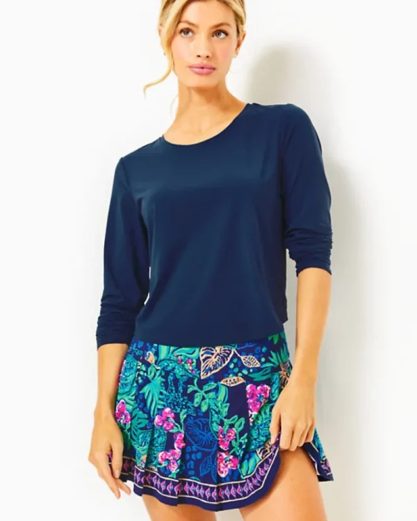 Activewear^Lilly Pulitzer Upf 50+ Luxletic Annora Skort Low Tide Navy Life Of The Party Engineered Skort