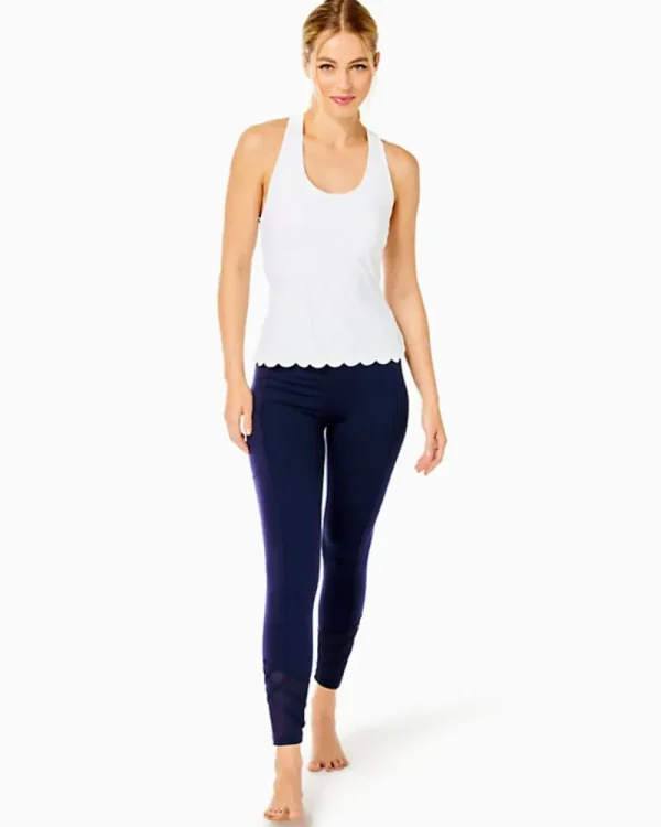 Activewear^Lilly Pulitzer Upf 50+ Luxletic Claralee Scallop Bra Tank Top Resort White