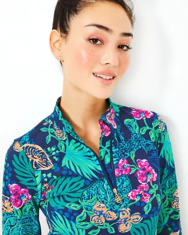 Activewear^Lilly Pulitzer Upf 50+ Luxletic Delmare Dress Low Tide Navy Life Of The Party