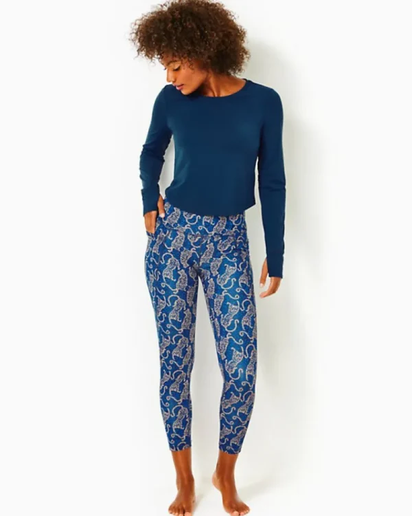 Activewear^Lilly Pulitzer Upf 50+ Luxletic Emerie Active Tee Low Tide Navy