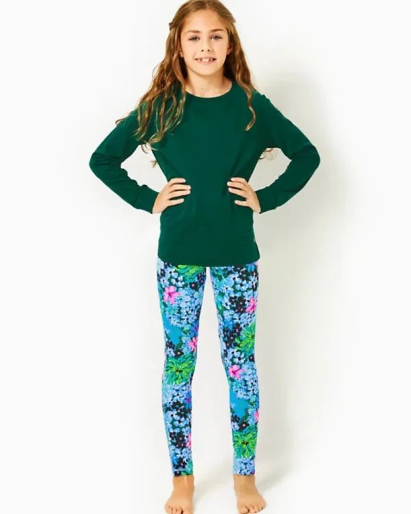 Girls Tops & Bottoms^Lilly Pulitzer Upf 50+ Luxletic Girls Mini Weekender Legging Multi Soiree All Day