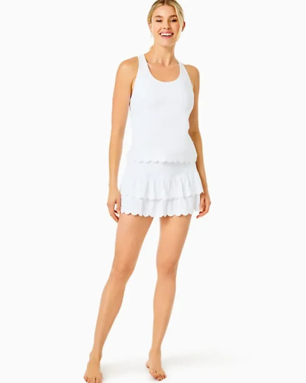 Activewear^Lilly Pulitzer Upf 50+ Luxletic Miesha Scallop Skort Resort White