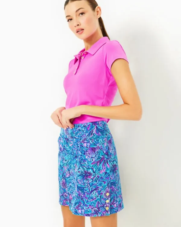 Activewear^Lilly Pulitzer Upf 50+ Luxletic Monica Side Snap Skort Breakwater Blue Shells N Bells Golf