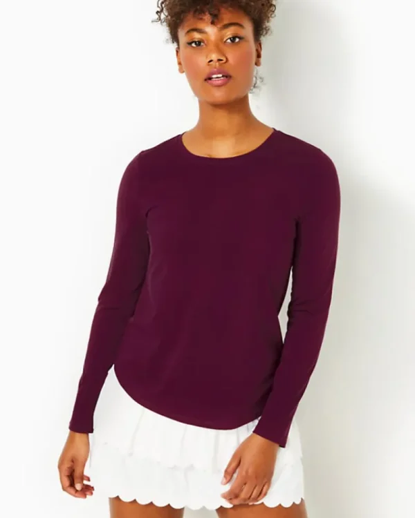 Activewear^Lilly Pulitzer Upf 50+ Luxletic Westley Long Sleeve Tee Amarena Cherry
