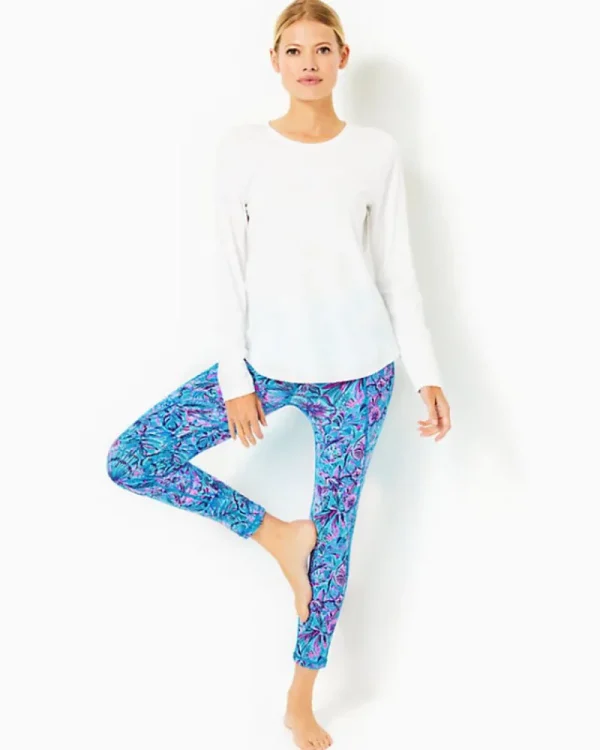 Activewear^Lilly Pulitzer Upf 50+ Luxletic Westley Long Sleeve Tee Resort White