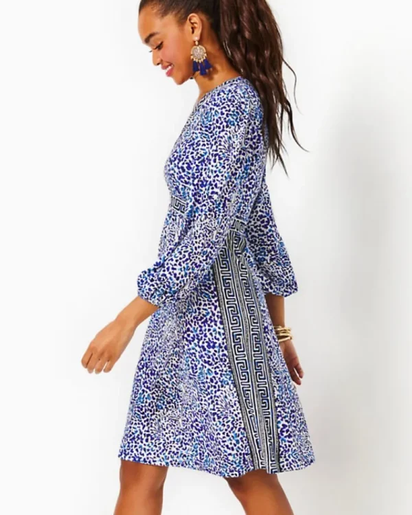 Dresses^Lilly Pulitzer Wexlee 3/4 Sleeve Dress Resort White Twisted Up Engineered Knit Dress