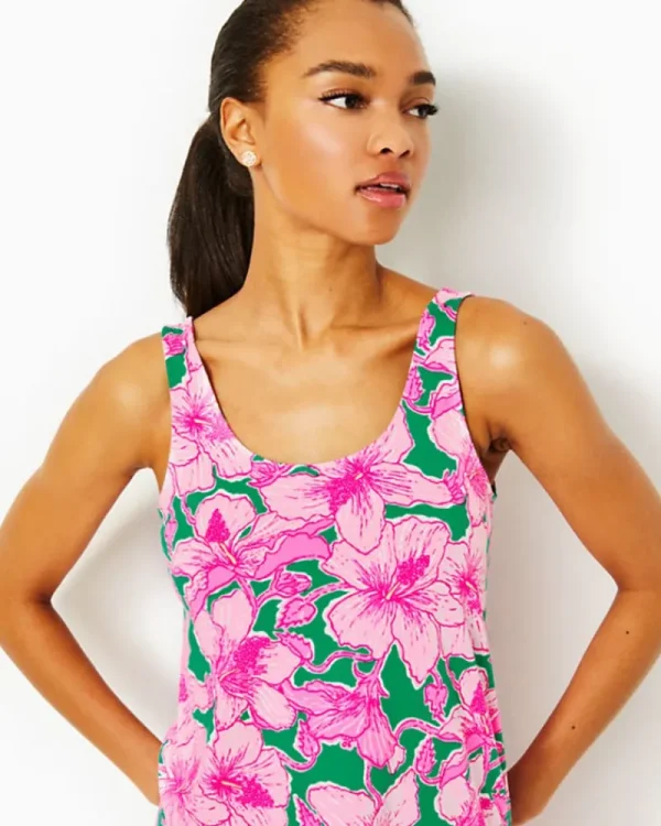 Pajamas^Lilly Pulitzer Whitta Pajama Tank Kelly Green Hibis Kiss