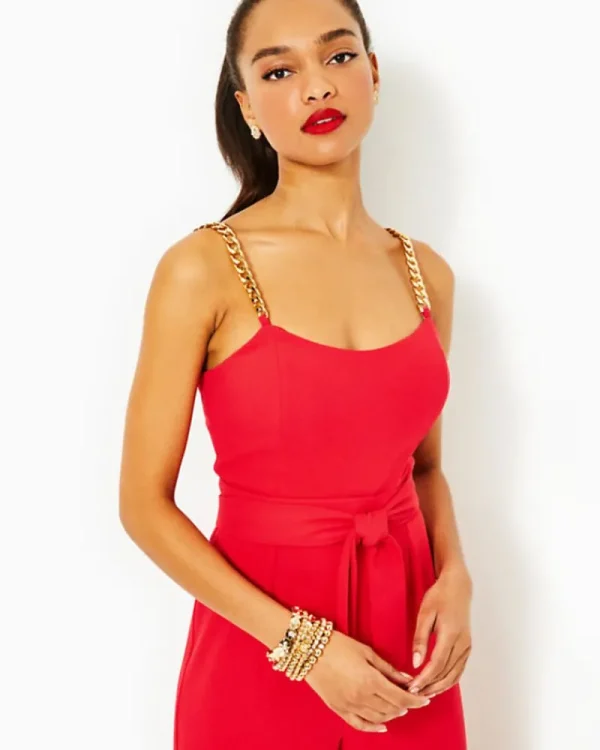 Rompers & Jumpsuits^Lilly Pulitzer Zemira Sleeveless Jumpsuit Amaryllis Red